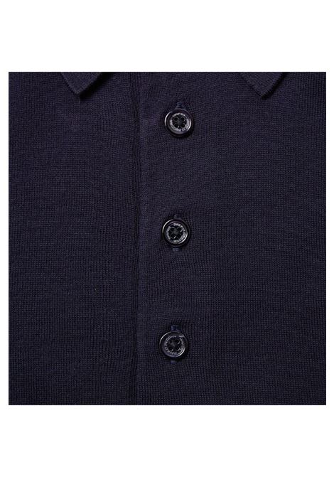 Paolo Pecora polo shirt in cotton yarn, navy blue color. Essential and refined design with classic collar and button closure. Perfect for a casual-elegant look.  PAOLO PECORA |  | A007 F1006685